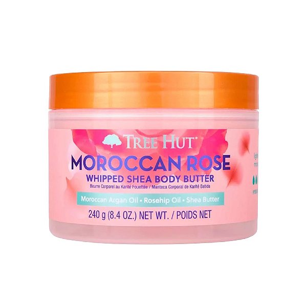 Manteiga Corporal Moroccan Rose Whipped Shea Body Butter - Tree Hut