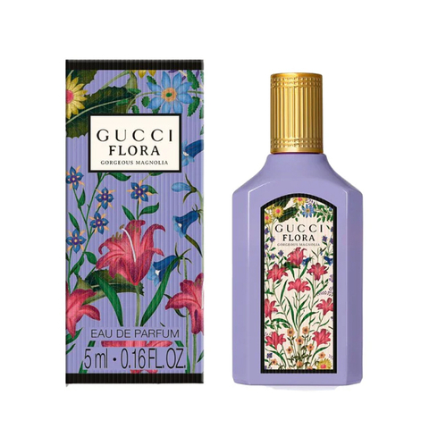 Miniatura Gucci Flora Gorgeous Magnolia Eau de Parfum - Mini Perfume Feminino 5ml