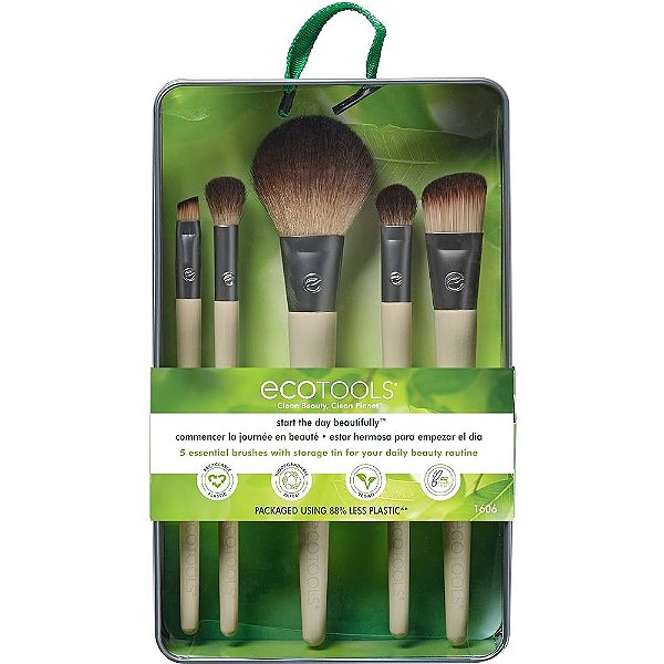 Kit de Pincéis com Estojo Start The Day Beautifully - Ecotools