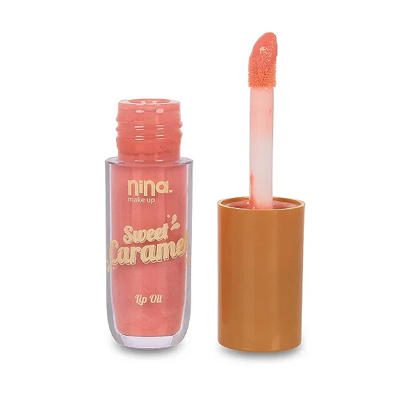Lip Oil Sweet Caramel Pink - Nina Makeup