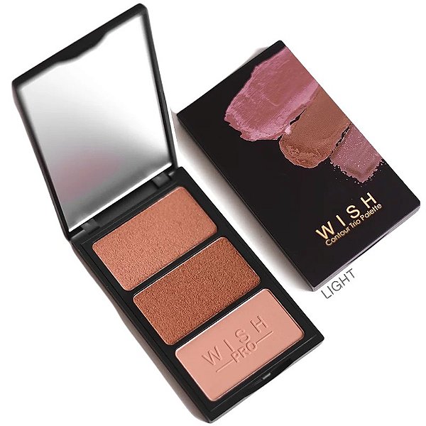 Paleta Contorno Wish Contour Trio Palette Light - Michelly Palma