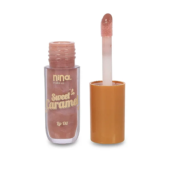 Lip Oil Sweet Caramel Mauve - Nina Makeup