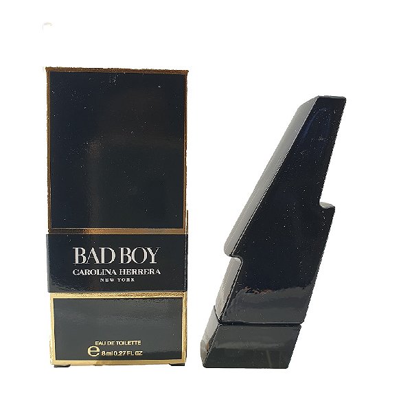 Miniatura Bad Boy Carolina Herrera Eau de Toilette - Mini Perfume Masculino 8ml