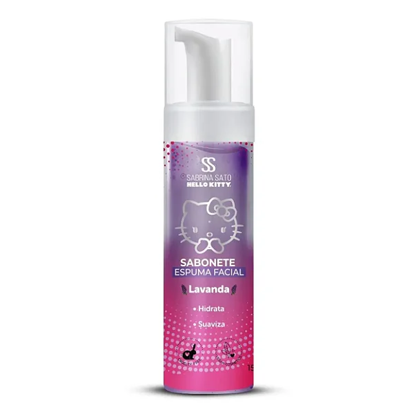 Sabonete Espuma Facial Lavanda Sabrina Sato Hello Kitty 150ml - Cia Beauty