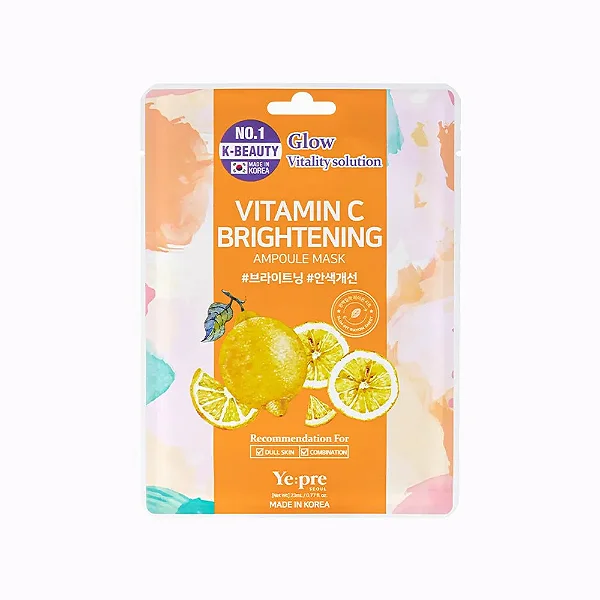 Máscara de Hidratação Clareadora de Vitamin C Brightening - Yepre