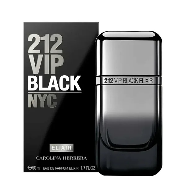 212 VIP Black Men Elixir Carolina Herrera Eau de Parfum - Perfume Masculino