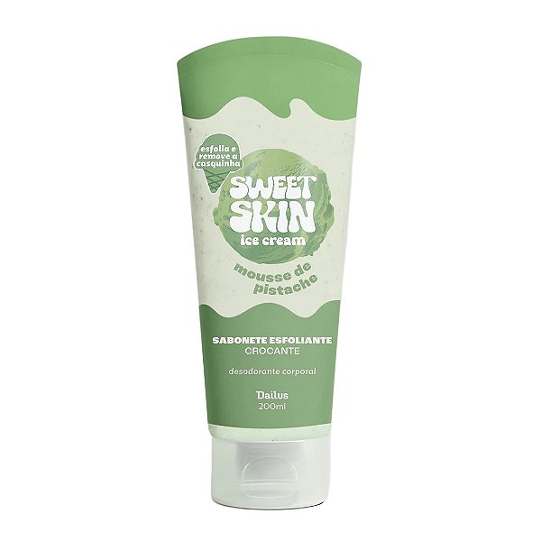 Sabonete Esfoliante Crocante Mousse de Pistache Sweet Skin Ice Cream - Dailus