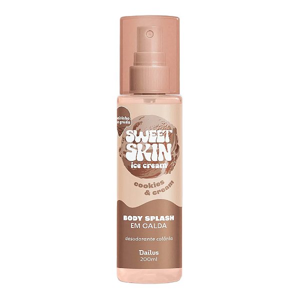 Body Splash em Calda Cookies e Cream Sweet Skin Ice Cream - Dailus