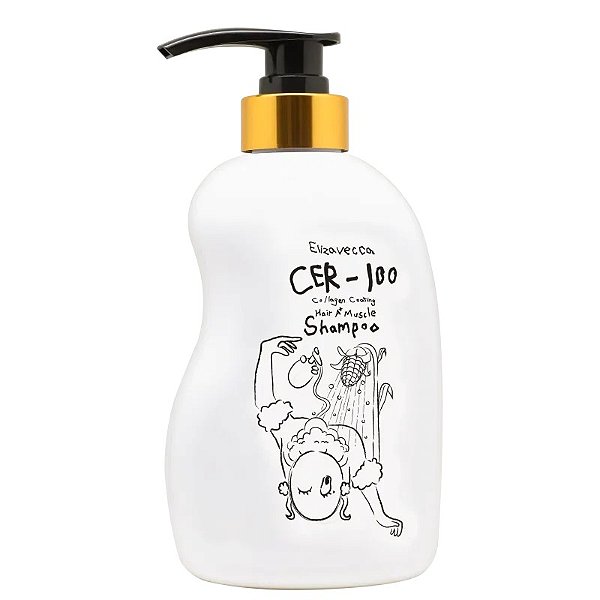 Shampoo Fortalecedor CER-100 Colágeno A+ Muscle 500ml - Elizavecca