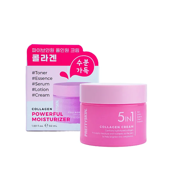 Hidratante Facial 5 in 1 Collagen Cream - Prettyskin