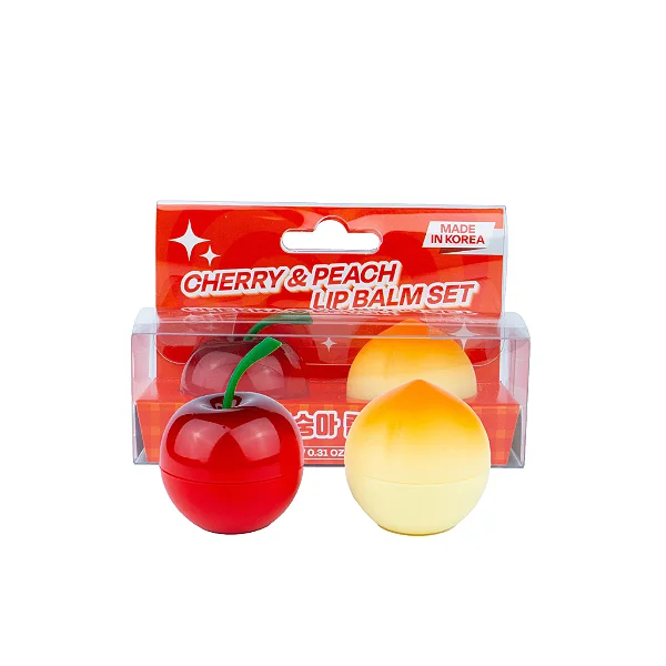 Kit Lip Balm Cereja e Pêssego - Prettyskin