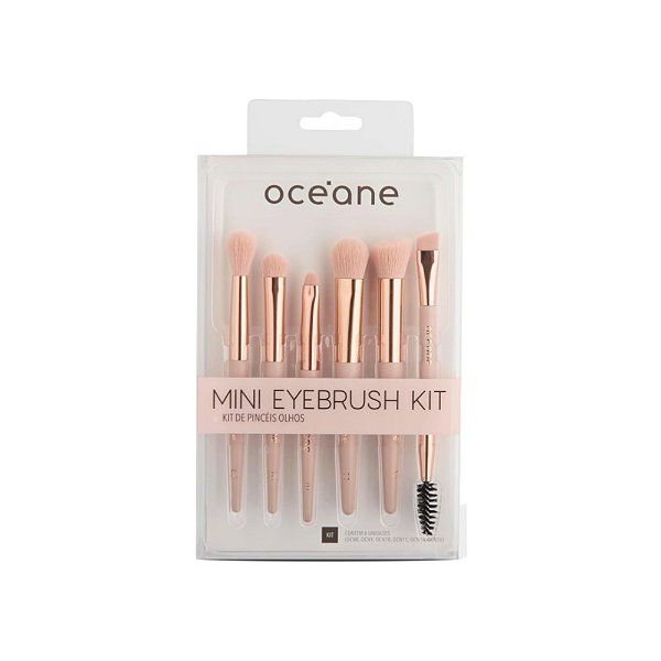 Mini Kit com 6 Pincéis para Olhos Mini Eyebrush Kit - Oceane