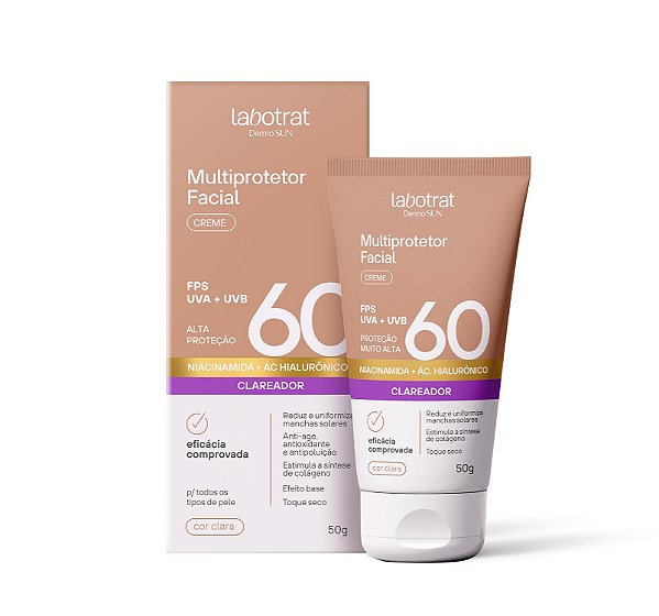 Multiprotetor Facial com Cor FPS 60 50g - Labotrat