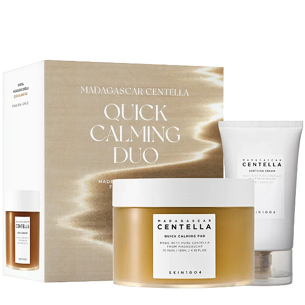 Kit Centella Quick Calming Duo Hidratante 75ml + Pads 70un - Skin1004