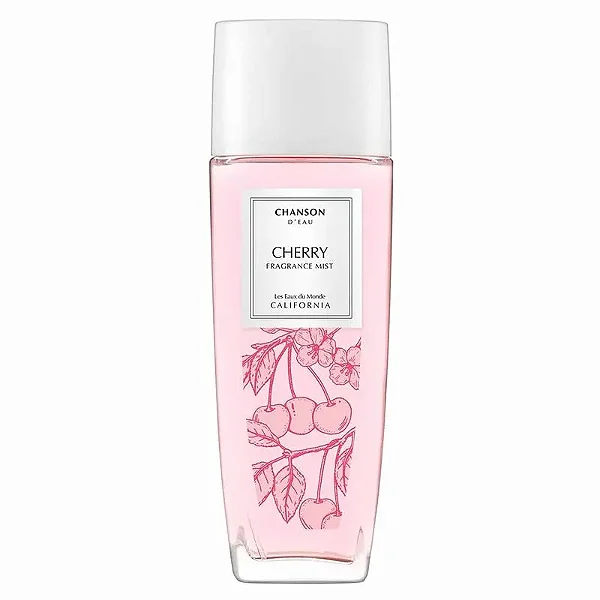 Body Splash e Perfume de Cabelo D'Eau Cherry Feminino 75ml - Chanson
