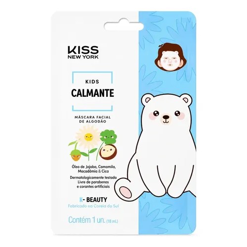 Máscara Facial para Crianças Kids Calmante - Kiss New York