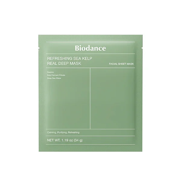 Máscara Facial Refreshing Sea Kelp Real Deep Mask 1un - Biodance