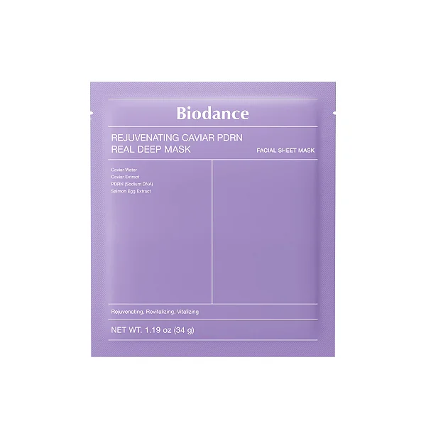 Máscara Facial Rejuvenating Caviar PDRN Real Deep Mask 1un - Biodance