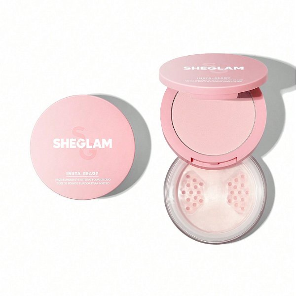 Duo Pó Face e Olhos Insta Ready Bubblegum - SHEGLAM