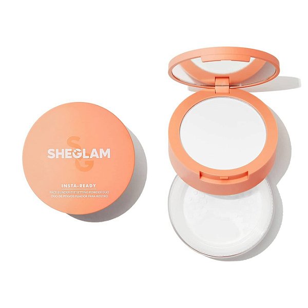 Duo Pó Face e Olhos Insta Ready Translucent - SHEGLAM