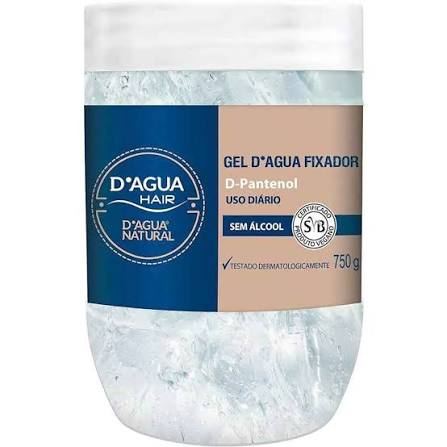 Gel Fixador para Cabelos D-Pantenol 750g - Dagua Natural