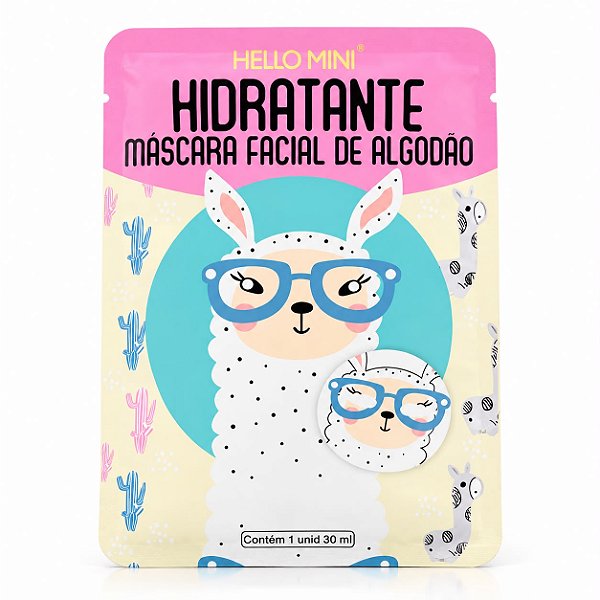 Máscara Facial Hidratante Lhama - Hello Mini