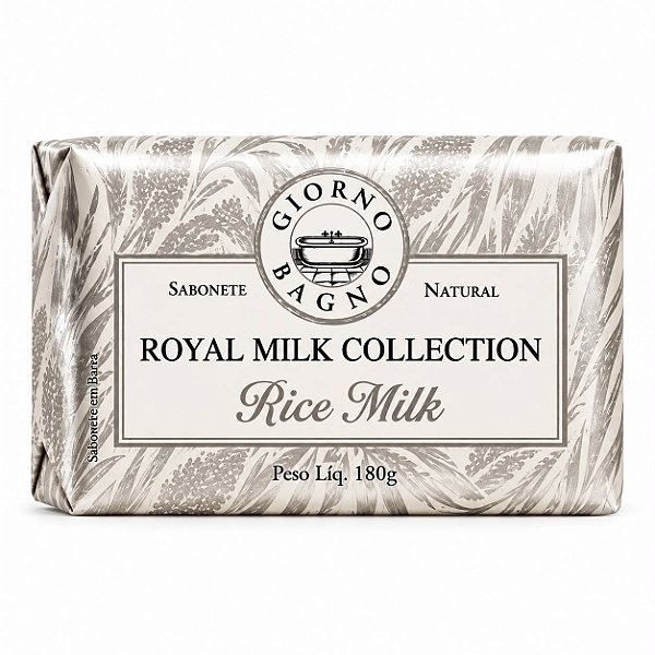 Sabonete em Barra Royal Milk Collection Rice Milk 180g - Giorno Bagno