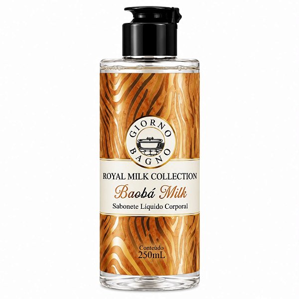 Sabonete Líquido Corporal Royal Milk Collection Baobá Milk 250ml - Giorno Bagno
