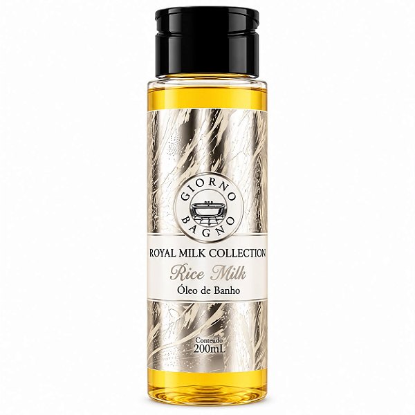 Óleo de Banho Royal Milk Collection Rice Milk 200ml - Giorno Bagno