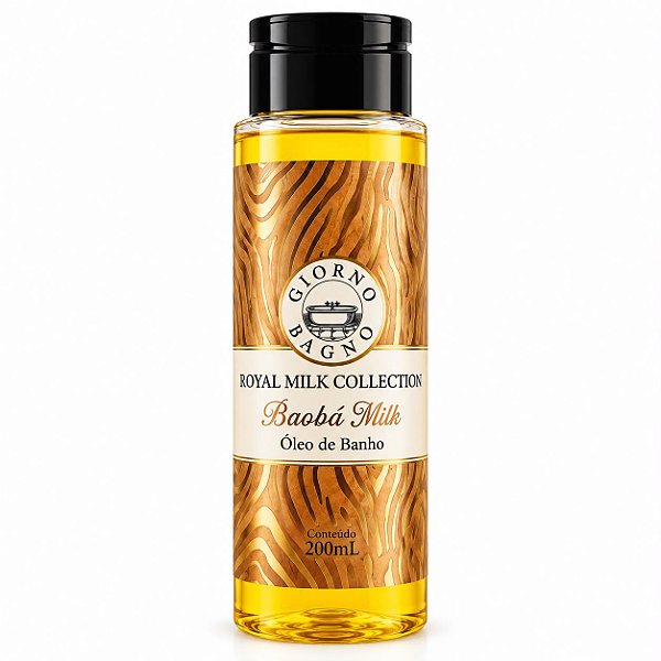 Óleo de Banho Royal Milk Collection Baobá Milk 200ml - Giorno Bagno