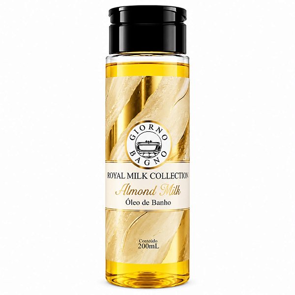 Óleo de Banho Royal Milk Collection Almond Milk 200ml - Giorno Bagno