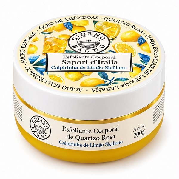 Esfoliante Corporal Sapori d'Italia Caipirinha de Limão Siciliano 200g - Giorno Bagno