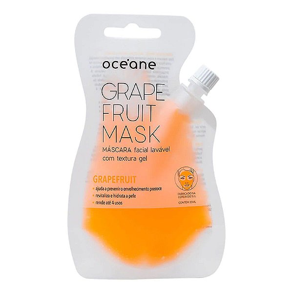 Máscara Facial Anti-Idade de Toranja Grapefruit Mask 35ml - Oceane