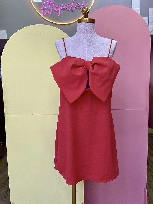 Vestido Laço Vermelho Lança Perfume - G