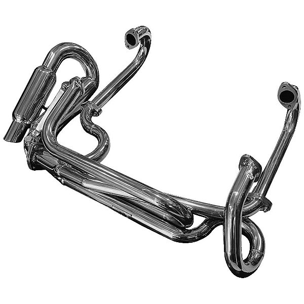 Escapamento Inox Maf Fusca, Brasilia - mod. Performance Two Mufflers