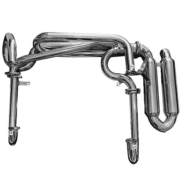 Escapamento Inox Maf Kombi - Mod. Performance Two Mufflers