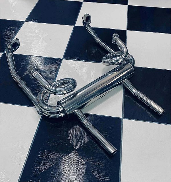 Escapamento Inox MAF Fusca 1.200 modelo Porsche