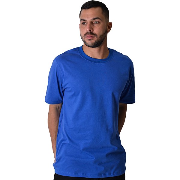 Camiseta Streetwear Azul Nívea Lisa