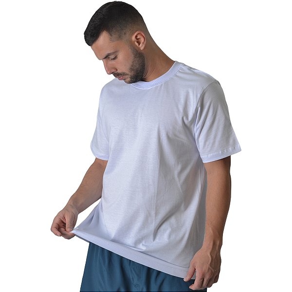 Camiseta Streetwear Branca Lisa