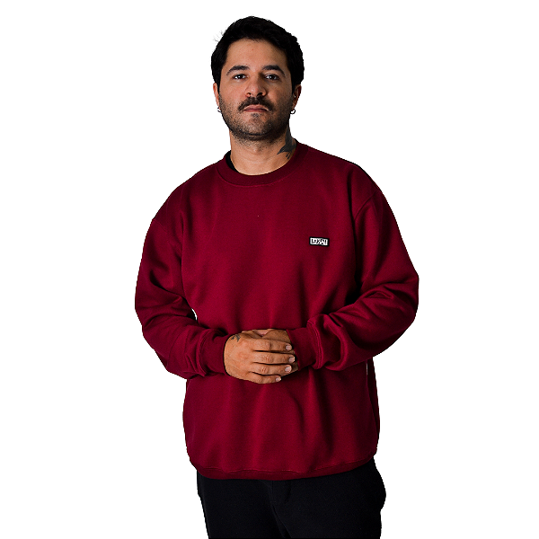 Moletom Careca Bordô Lakau