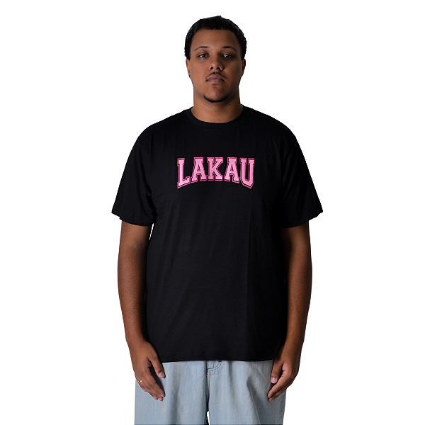 Camiseta Lakau Pink Logo