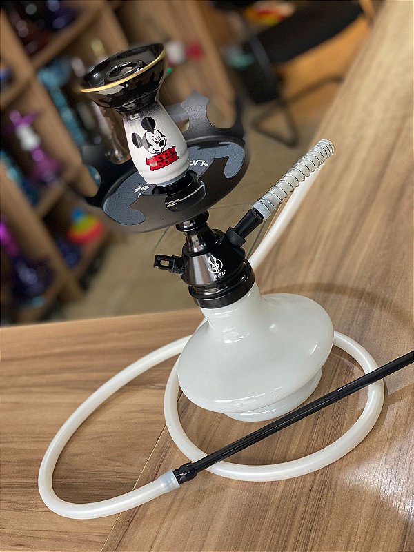 NARGUILE ANUBIS HOOKAH COMPLETO PRETO - MICKEY MOUSE