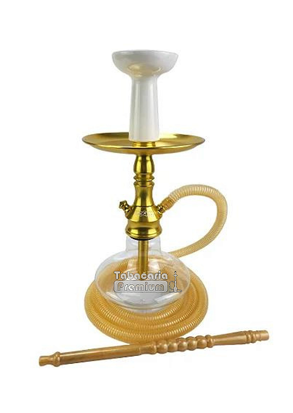 NARGUILE COMPLETO POCKET SHISHA - DOURADO