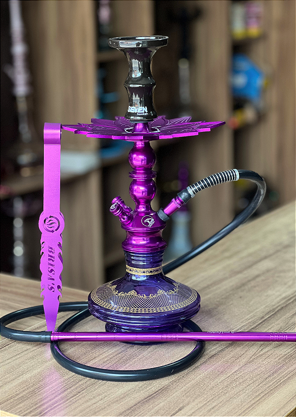 NARGUILE ZEUS SINGLE COMPLETO - ROXO