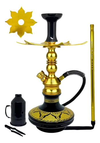 Narguile Zeus Single Completo - Dourado