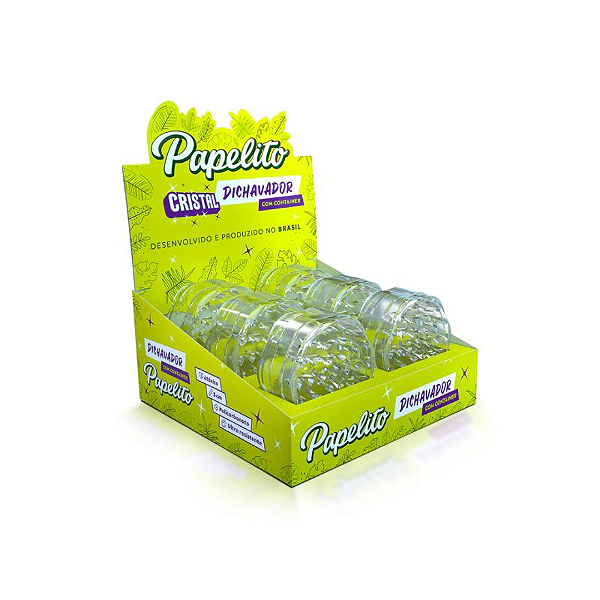 Dichavador Papelito 5cm - Policarbonato Com Container