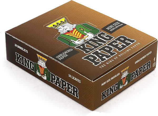 Caixa de Seda King Paper Brown King Size Cx C/20 Livretos