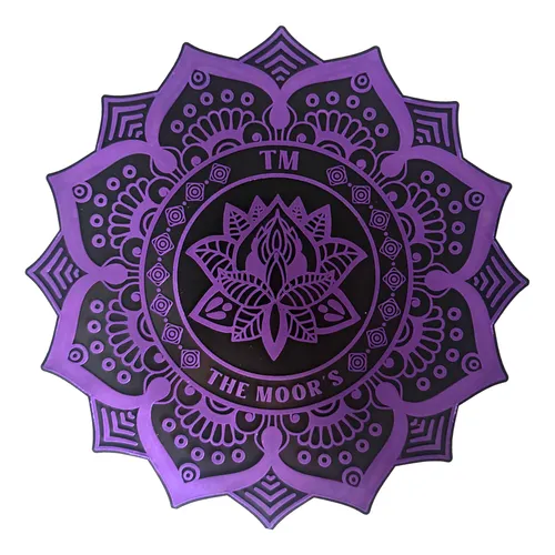 Tapete Mandala The Moors - Roxo C/ Preto