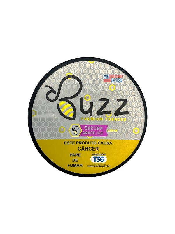 Essência Narguile Buzz Sakura Grape Ice - 125g