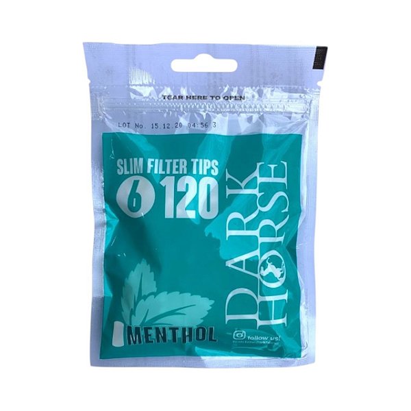 FILTRO DARK HORSE MENTHOL SLIM - PACOTE C/ 120 UNIDADES